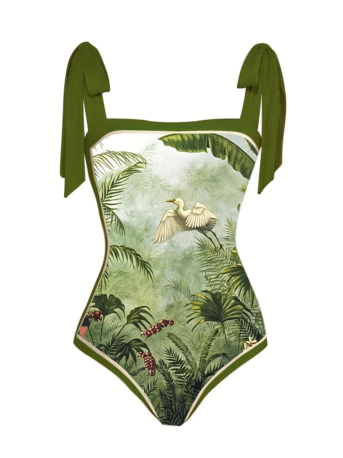 Painting Print Tankini Set + Wrap Skirt