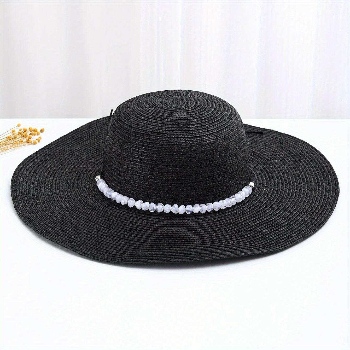 Wide Brim Breathable Straw Hat Outdoor Travel Beach Hats For Women