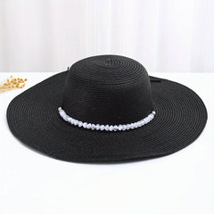 Wide Brim Breathable Straw Hat Outdoor Travel Beach Hats For Women