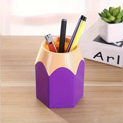 Creative Desk Pen Holder Student Stationery Storage Organizer