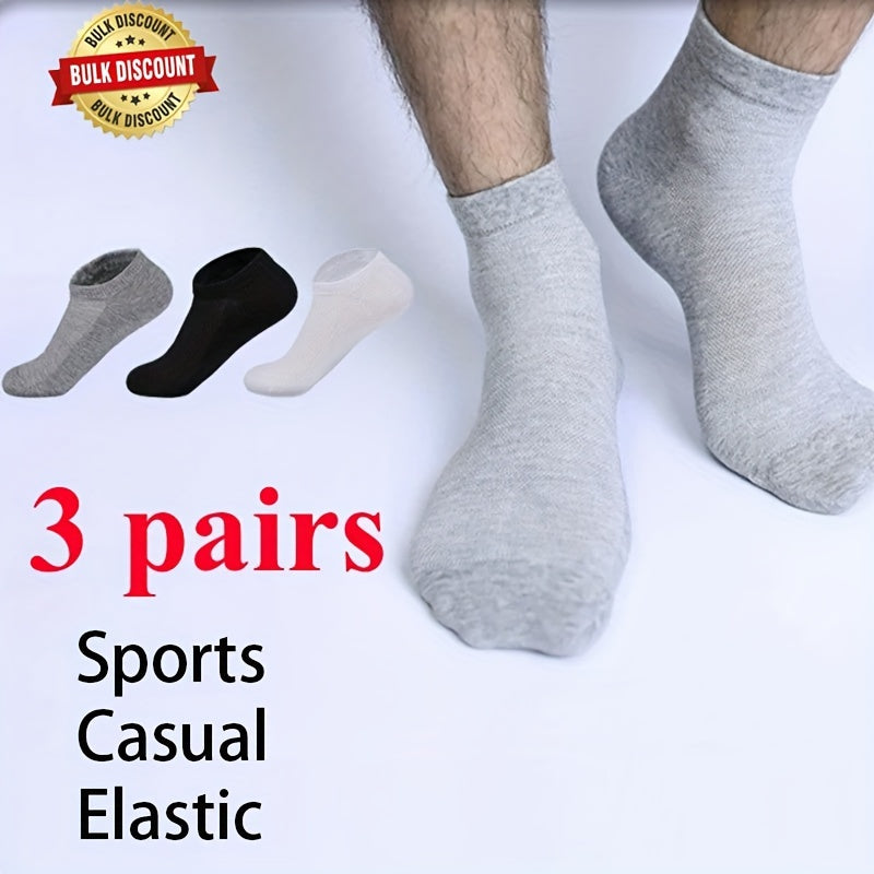 3pairs Outdoor Low Cut Socks for Running Cycling Climbing Plus Size