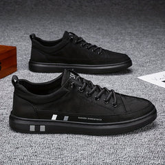 Men's Lace Up Canvas Sneakers Casual Outdoor Walking Shoes