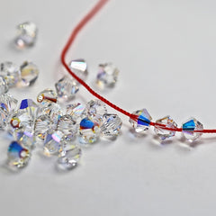 Glass Crystal Bicone Shaped Beads for DIY Bracelet Earring Making