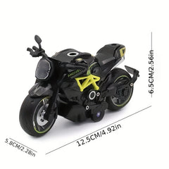 Alloy Pull Back Motorcycle Model Toy Ornament Sliding Car Toy