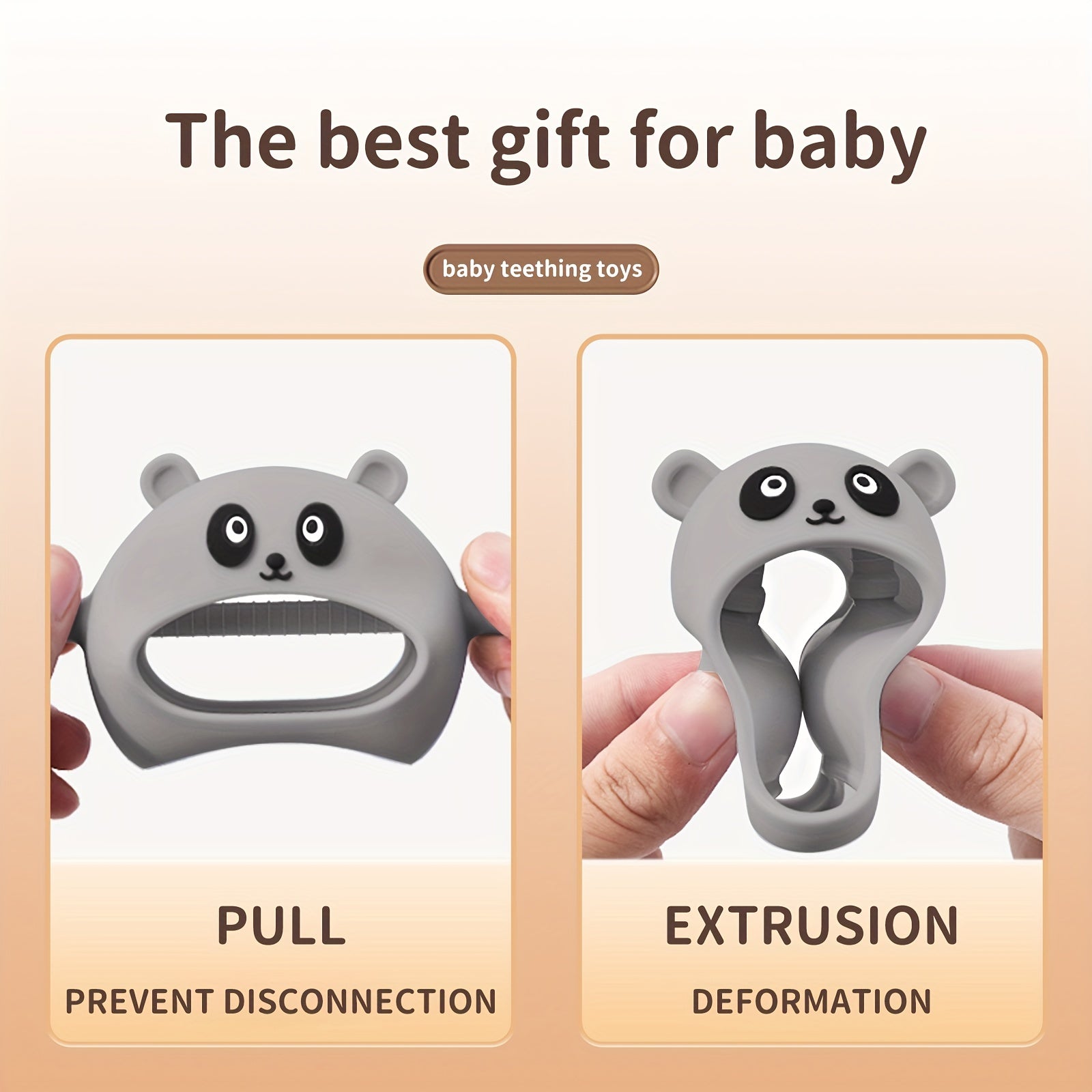 Bybeleca Baby Hand Teethers Toys Teething Toys 0-18 Months Sucking Needs