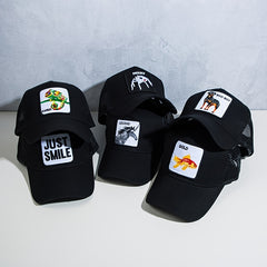 Personality Animal Pattern Embroidered Baseball Cap Men's Summer Sunscreen Sunsh