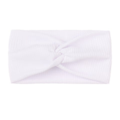 Baby Girls Casual Candy Ribbed Twist Headband Soft Wide Headband