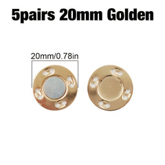 5Pairs Magnetic Buttons Invisible Metal Button Sewing Supplies