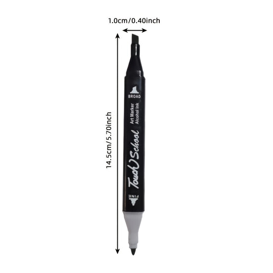 Dual Tip Sketching Markers Set 40 Colors Brush Pen Fine Tip Pens Quickdrying Ink