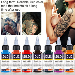14pcs Tattoo Ink Set Professional Pigment Long Lasting Tattoo Painting Supplies