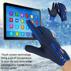 Winter Warm Gloves Full Finger Touch Screen Non-slip Waterproof Windproof