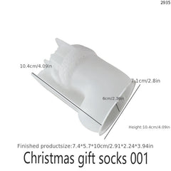 Christmas Resin Silicone Molds 3D Candle Making Mold Snow Decoration