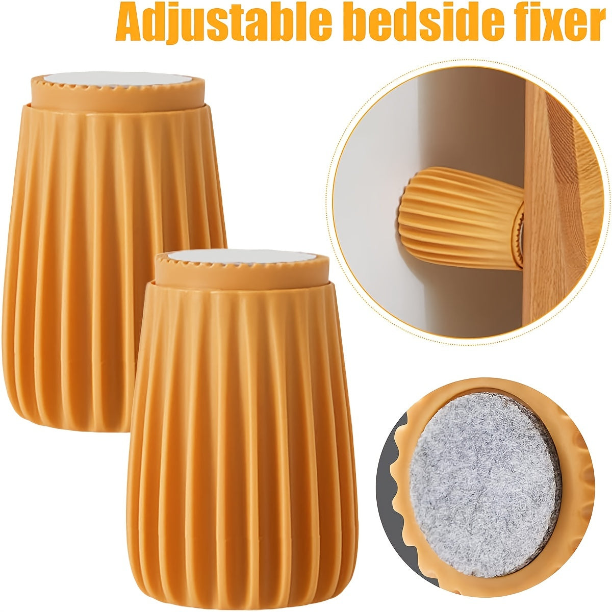 2pcs Bed Frame Anti Shake Tool Fixer Punch Furniture Height