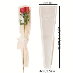 50pcs Transparent Flower Packaging Bag - Tanabata Bouquet Material