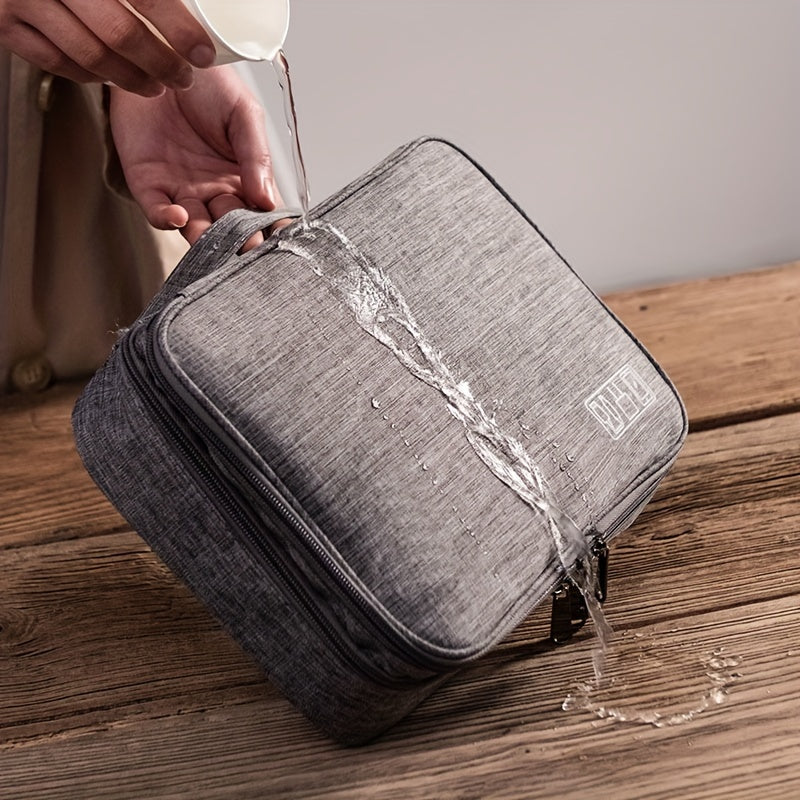 3 Layer Electronic Organizer Travel Cable Bag Waterproof Storage All in One