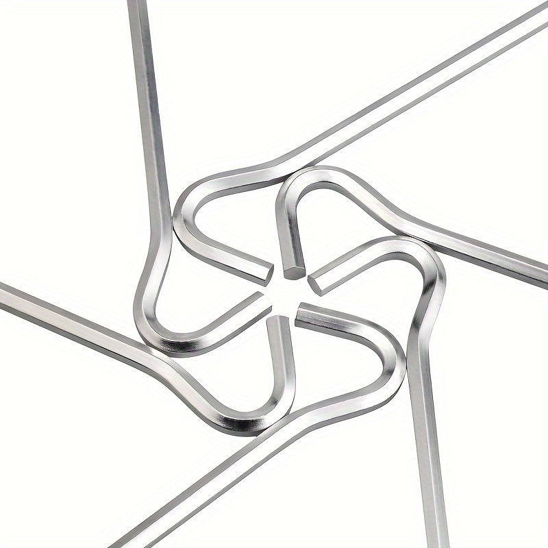 4pcs Aluminum Tent Pegs with Hooks for Camping Tents