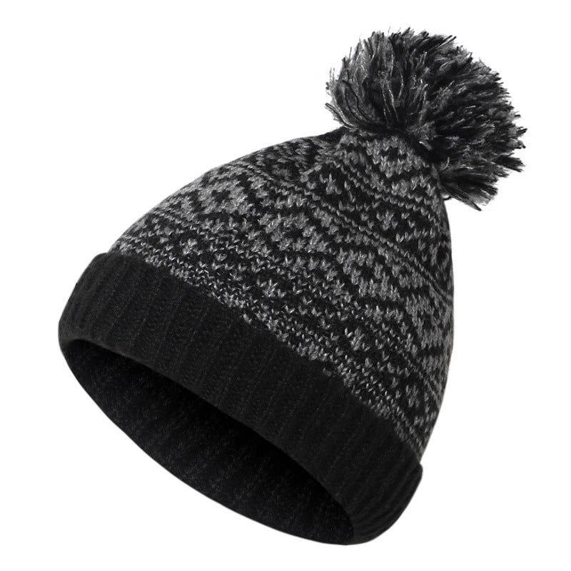 Autumn Winter Brimless Riding Thickened Wool Knitted Cap