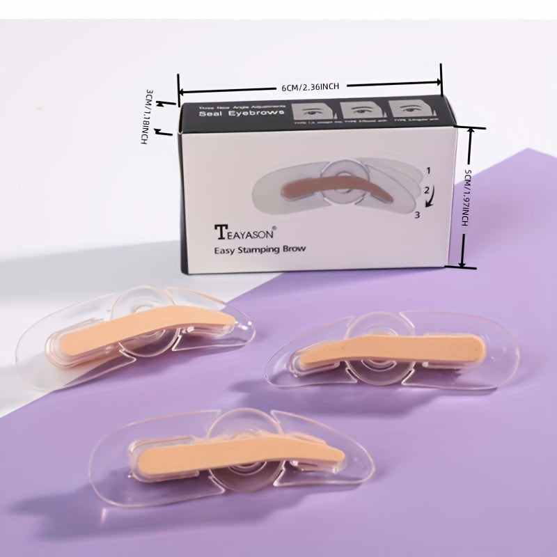 Eyebrow Stamp Palette Double Eyebrow Powder Matching Brush Easy Makeup