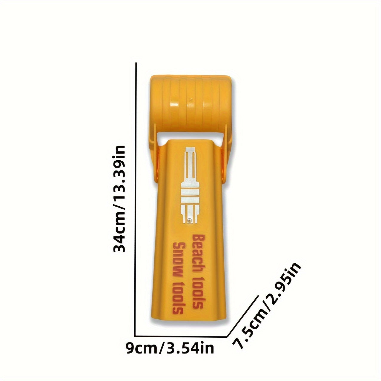 Multifunctional Beach and Snow Toy Yellow Plastic Sand Shovel for Kids