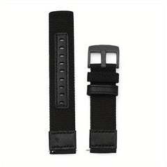 22mm Nylon Leather Watchband Sport Bracelet Quick Release Replacement Wristband