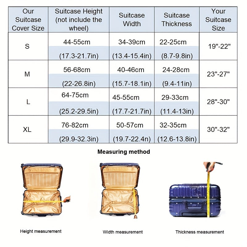 Cartoon Pattern Elastic Luggage Cover Dustproof Protective Trunk Case