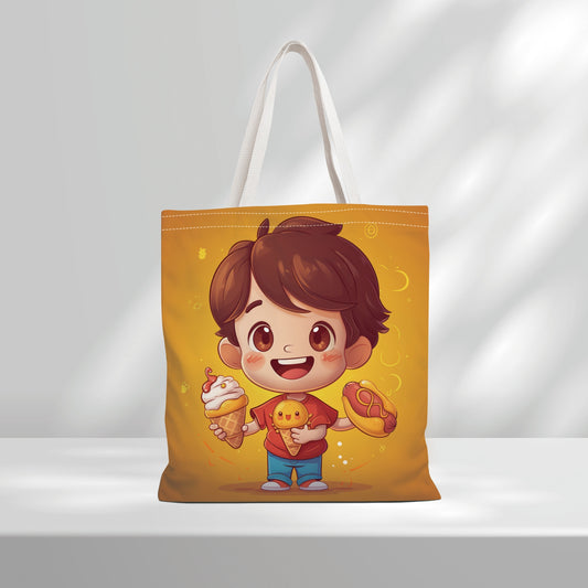 Cute Cartoon Dessert Print Tote Bag for Women