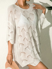 Round Neck Rash Guard Long Sleeves Cover Up Top
