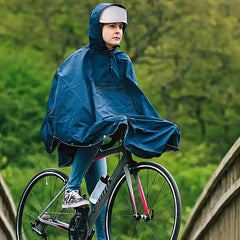 Waterproof Raincoat With Hood Outdoor Cycling Raincoat Thickened