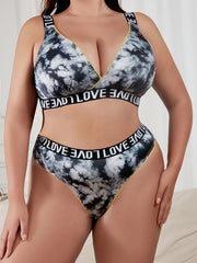 Tie Dye Sports Lingerie Set