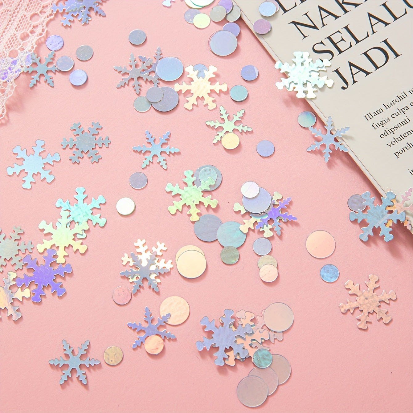 30g Desktop Snowflakes Decor Wedding Party Christmas Halloween Confetti