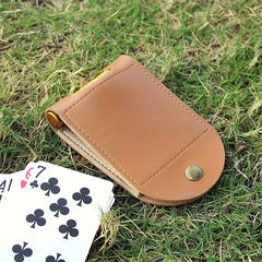Cribbage Board Game Set PU Leather Board Game Travel Cribbage Board Track