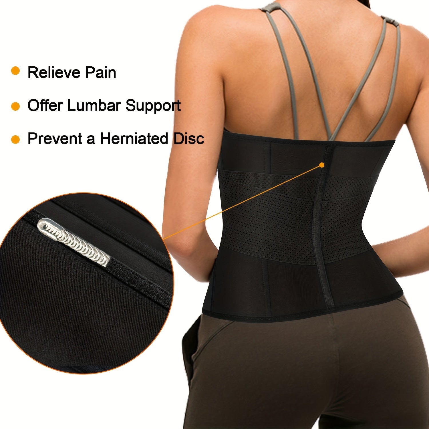Waist Trainer Tummy Wrap Zipper Slimmer Belly Belt Women's Underwear
