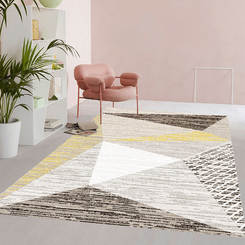 Fluffy Faux Wool Area Rugs Non slip Modern Large Carpet