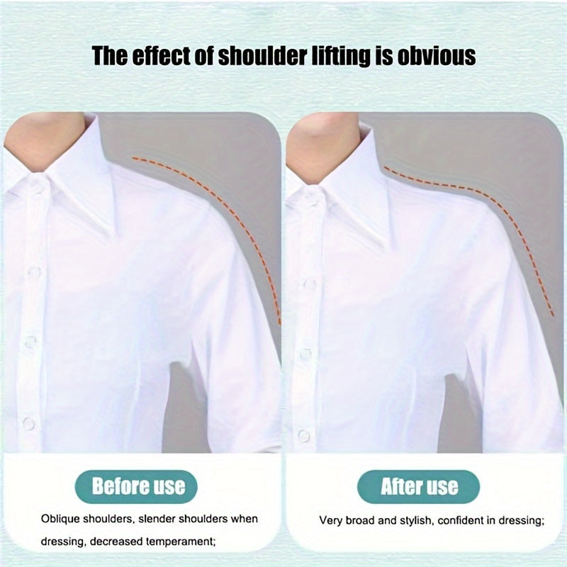 1 Pair Silicone Shoulder Pads Self-adhesive Anti-Slip Shoulder Support