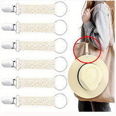 Minimalist Knitted Hat Clip Lightweight Reusable Clip For Shoulder Bag