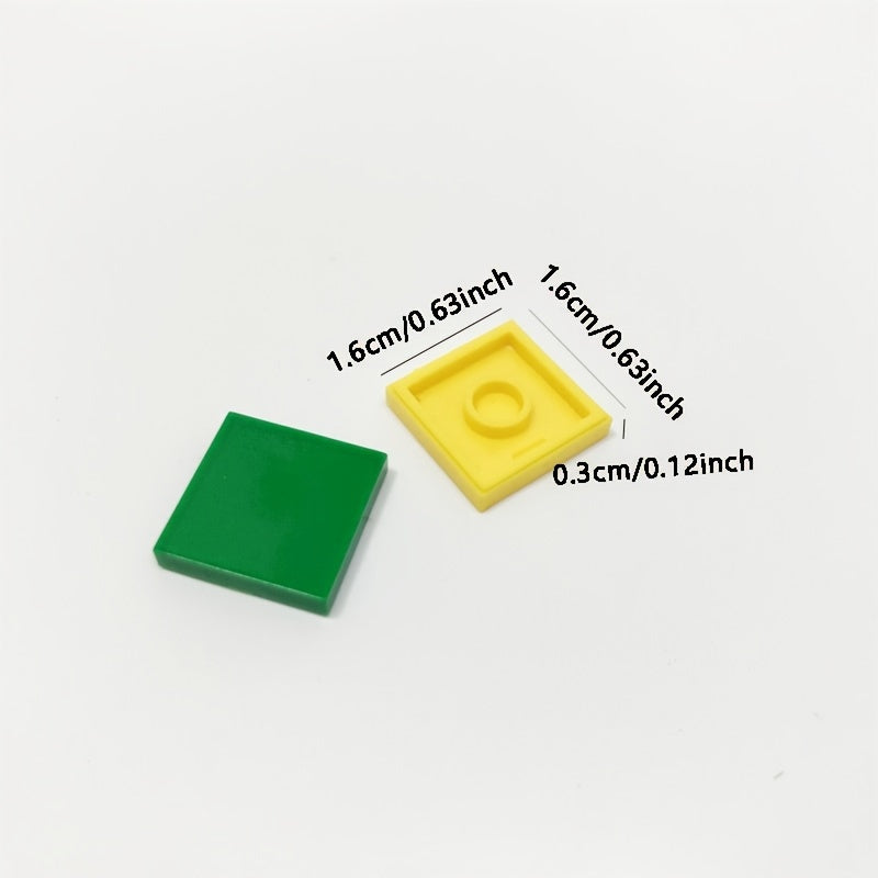 30pcs Building Blocks Set Flat Tiles Durable ABS Material Young Builders
