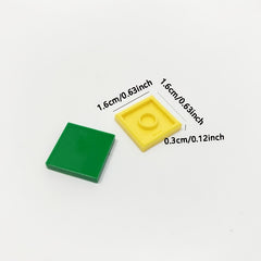 30pcs Building Blocks Set Flat Tiles Durable ABS Material Young Builders