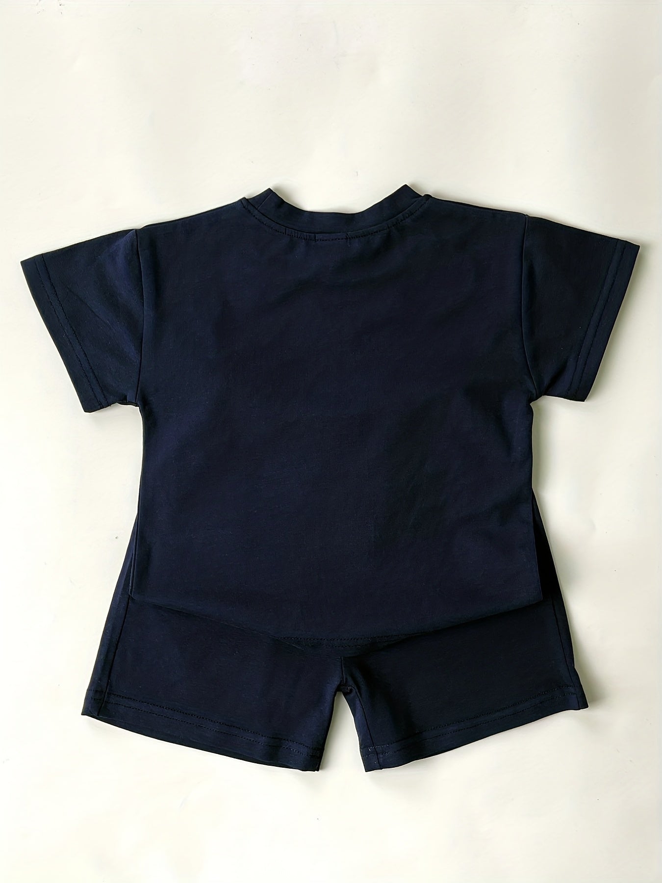 Baby Bear Graphic Print T shirt & Shorts Set for Summer