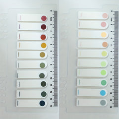 400 sheets Index Labels w/ Ruler, Colorful Page Markers for Books & Documents
