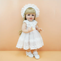 55 Doll Vinyl Princess Wedding Gown Blonde Hair Ideal Christmas Halloween