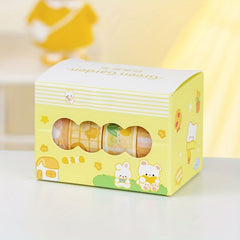 4pcs Cartoon Milk Washi Tape Set Small Fresh Japanese Sticker