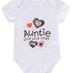 Newborn Infant Letter Graphic Romper Short Sleeve Crew Neck Bodysuit Onesies