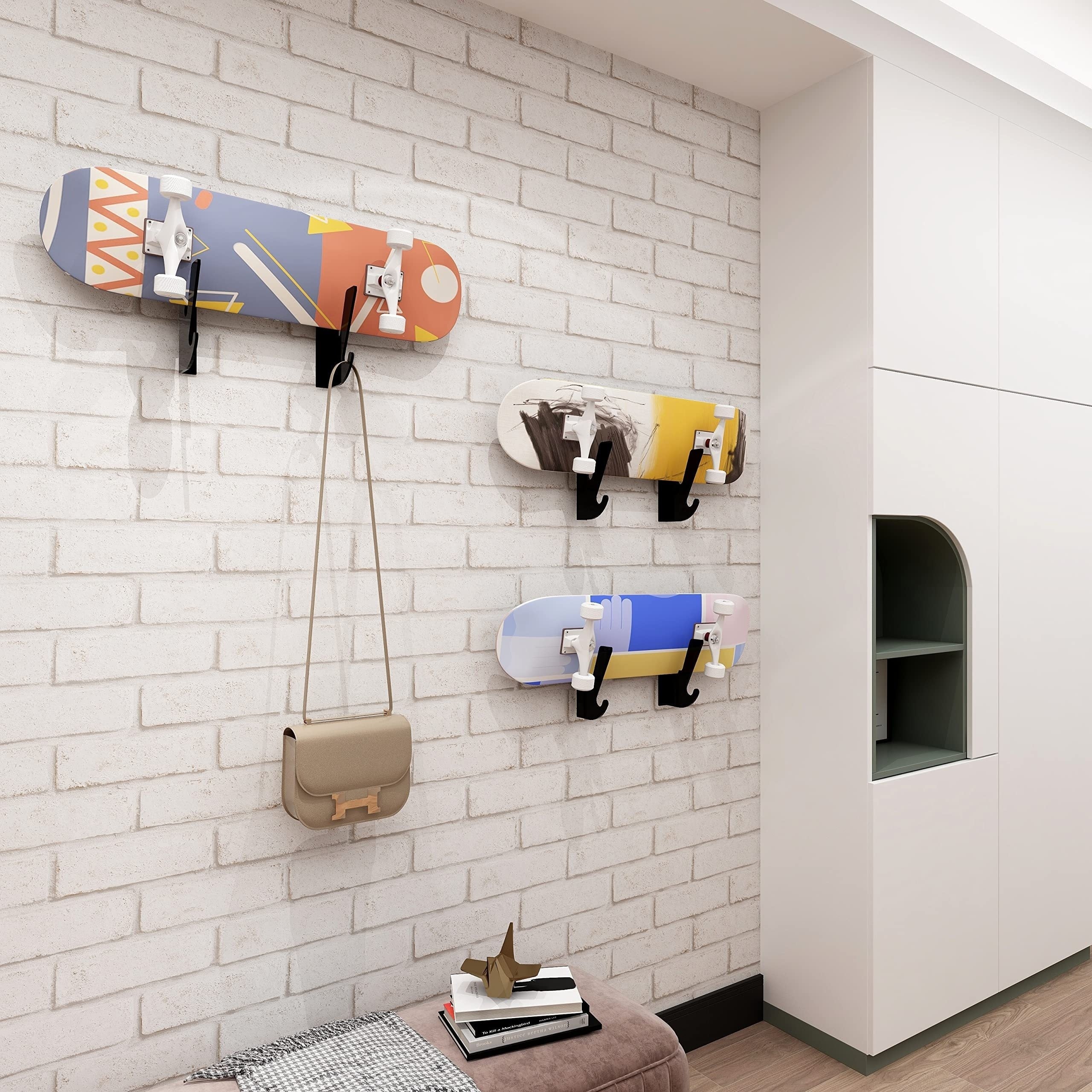2pcs Skateboard Display Rack Skateboard Hook Holder
