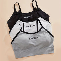 3pcs Seamless Sports Bra Comfy & Breathable Tank Bra