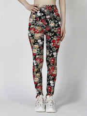 Women's Flower High Waist Leggings