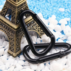10pcs Aluminum Carabiners Bottle Keychain Hanging Buckle
