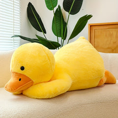 Fluffy Duck Plush Pillow Stuffed Animal Soft Dolls Floor Mat Birthday Gift