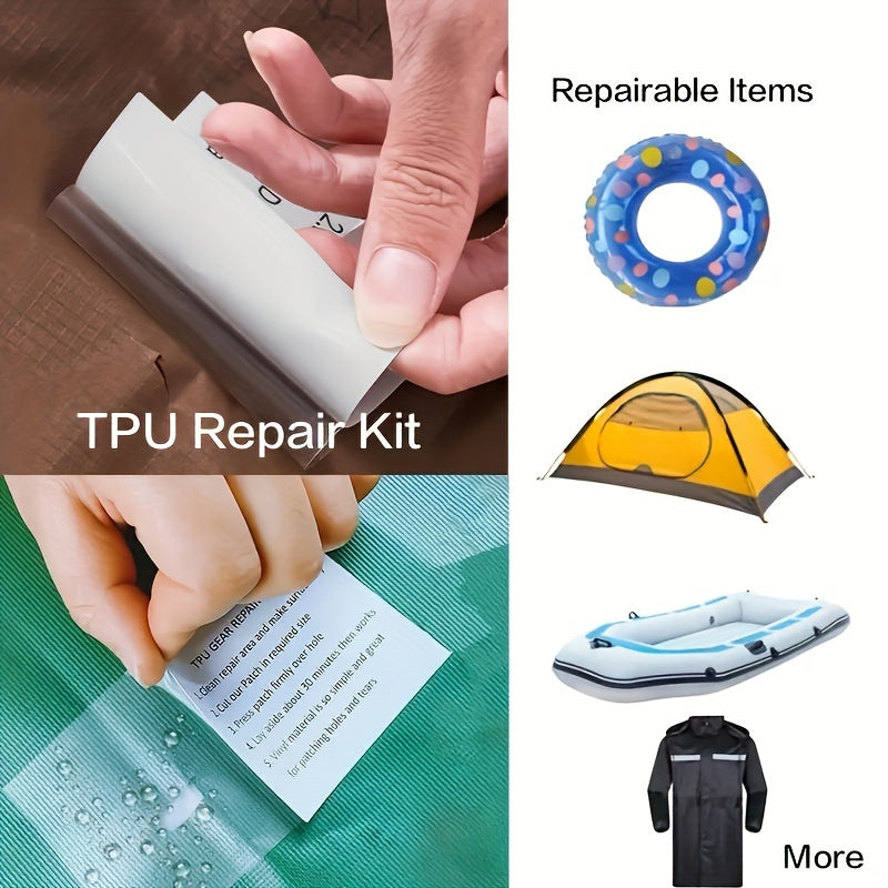 2pcs TPU Repair Patch Waterproof Repair Tape For Inflatable Product