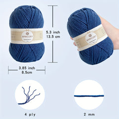 2pcs 4 layer Crochet Yarn Acrylic Soft Yarn for DIY Crafts 100g