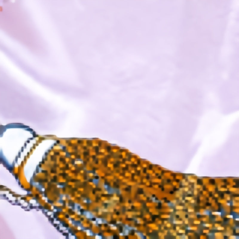Chain Tassel Print Square Scarf Women Neckerchief Sunscreen Headwrap